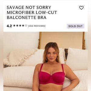SAVAGE NOT SORRY MICROFIBER LOW-CUT BALCONETTE BRA